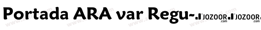 Portada ARA var Regu字体转换